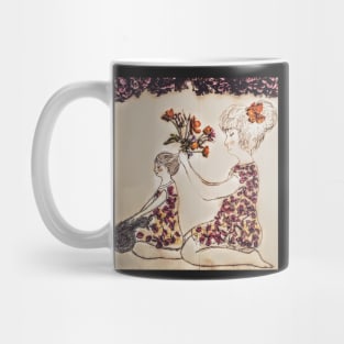 International Mother's Day Painting with Flowers Mug